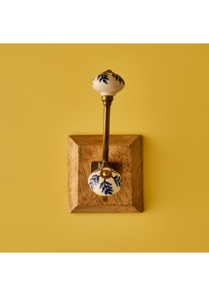 Valor Mango Ağacı Duvar Askılığı Mavi (10X11,5X16 Cm)