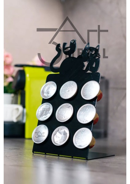 Mutfağınız İçin Şık ve Pratik N-Espresso Kapsül tutacağı - Metal Kapsül Tutacağı - Kapsül Askısı