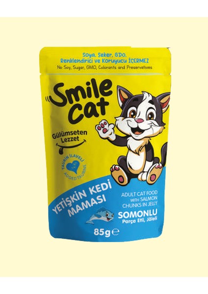 Cat Pouch 85 gr Kedi Somonlu 85*24 Adet