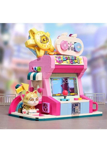 Keeppley City Corner K28019 Orange Cat Game Room Kedi Oyun Evi Mağazası Yapı Blokları Oyuncak Seti fiyatları