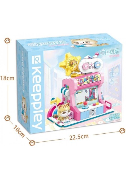 Keeppley City Corner K28019 Orange Cat Game Room Kedi Oyun Evi Mağazası Yapı Blokları Oyuncak Seti fırsatları