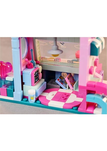 Keeppley City Corner K28019 Orange Cat Game Room Kedi Oyun Evi Mağazası Yapı Blokları Oyuncak Seti indirimleri