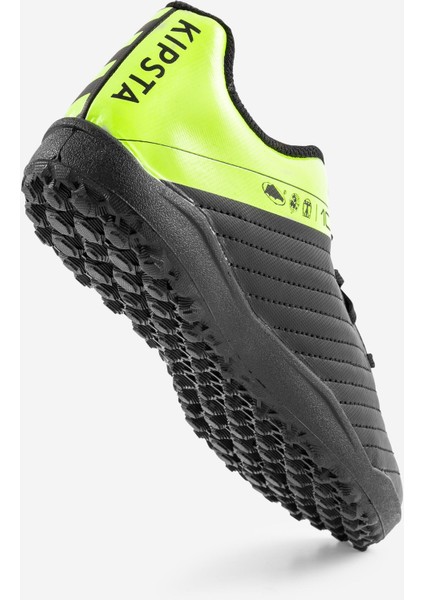 Çocuk Halı Saha Ayakkabısı / Futbol Ayakkabısı - Siyah / Sarı - 100 Turf Beden: 38 Stokta Mevcut