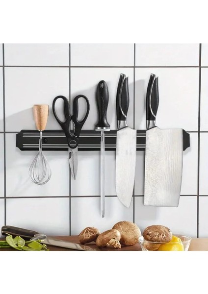 33 cm Mıknatıslı Duvar Bıçak Askısı Standı Güçlü Mıknatıs Bıçaklık Alet Edavat Organizer