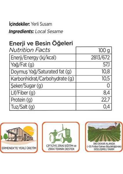Gurme Yerli Susam Tahin 500 G x 2 Adet