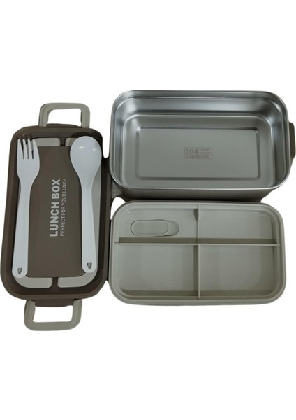 Bento Dikdörtgen Lunch Box Yemek Termosu Kahverengi 1000 ml fiyatları