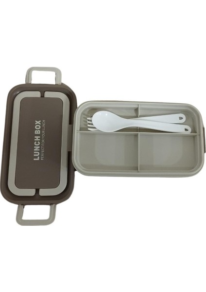Bento Dikdörtgen Lunch Box Yemek Termosu Kahverengi 1000 ml modelleri