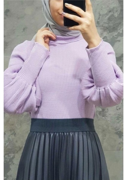 Balon Kol Balıkçı Triko Body