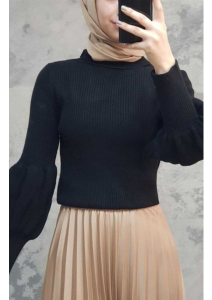 Balon Kol Balıkçı Triko Body
