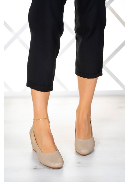 Evelyn Ten Nano Fileli Dolgu Topuklu Ayakkabı fiyatları