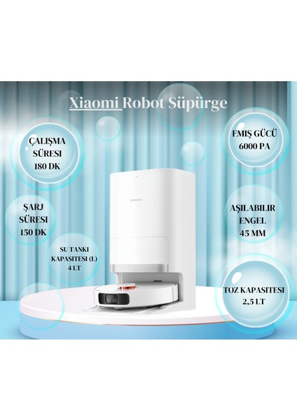 Robot Süpürge Ultra Premium Plus Beyaz