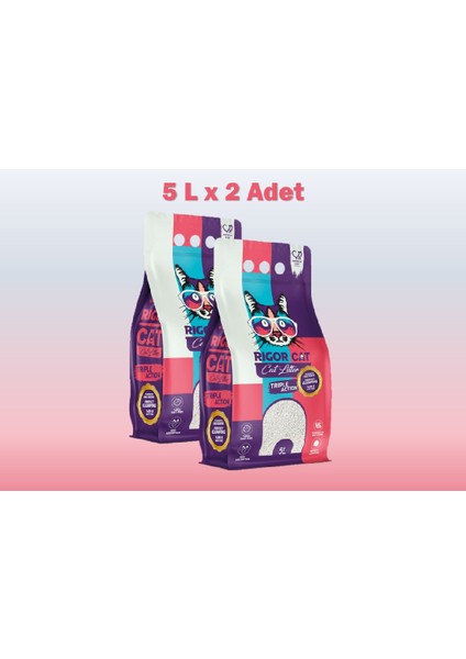 Marsilya Sabunlu Topaklanan Kedi Kumu 2 x 5l
