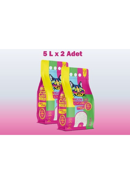 Bebek Pudralı Topaklanan Kedi Kumu 2 x 5l