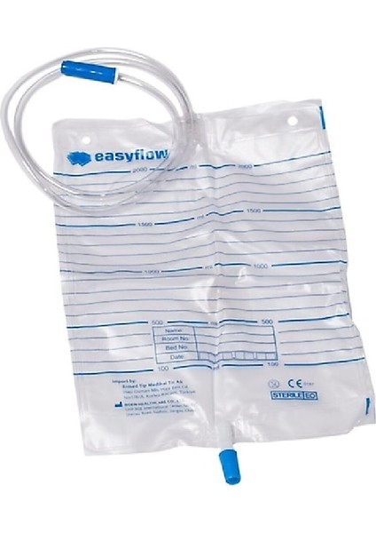 Musluklu Steril İdrar Torbası 2000 ml 15'li Paket