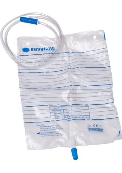 Musluklu Steril İdrar Torbası 2000 ml 10'lu Paket
