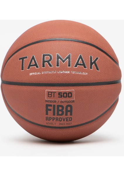 Basketbol Topu - 7 Numara - Kahverengi - Fiba Onaylı BT500