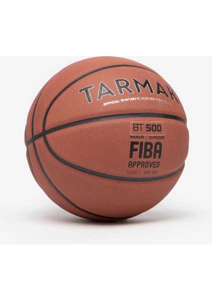 Basketbol Topu - 7 Numara - Kahverengi - Fiba Onaylı BT500