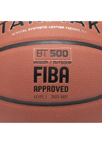 Basketbol Topu - 7 Numara - Kahverengi - Fiba Onaylı BT500