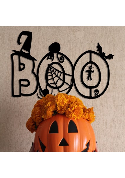 Boo - Cadılar Bayramı Metal Dekoru