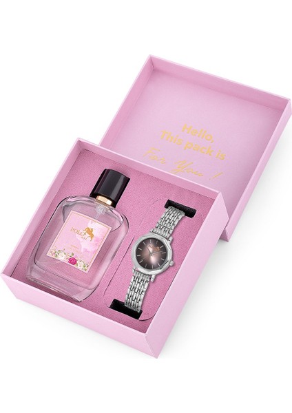 Kadın Kol Saati ve Parfüm Hediyelik Kombin Gümüş-Kahverengi ST-2109S3 fiyatları