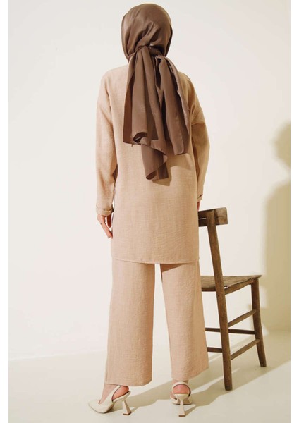 Önü Taşlı Keten Takım fırsatları