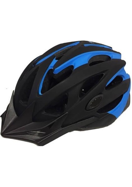 MV29 Kask Arka LED Lambalı Mat Siyah Mavi (L) Beden fırsatları