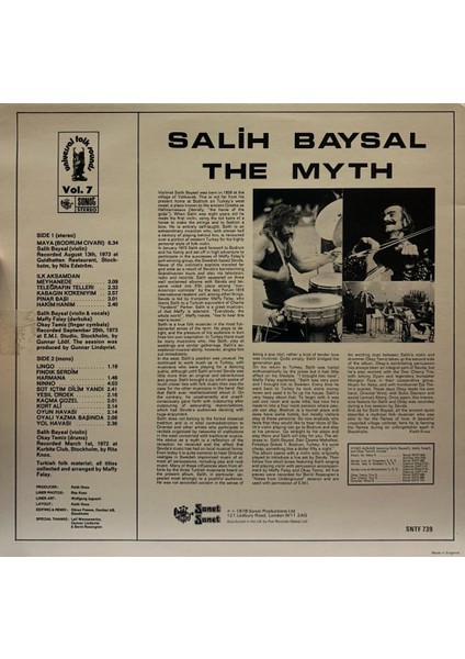 Salih Baysal , Okay Temiz , Maffy Fallay – The Myth (Plak) fiyatları