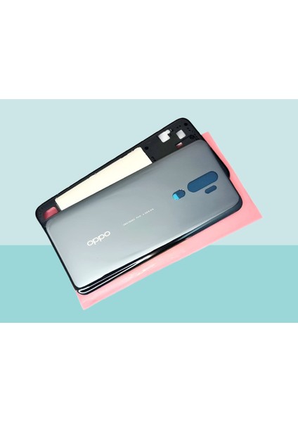 Oppo A5 2020 Uyumlu Full Kasa Arka Kapak Batarya Kapağı - Siyah
