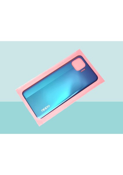 Oppo Reno 4 Lite Uyumlu Arka Kapak Batarya Kapağı - Mavi