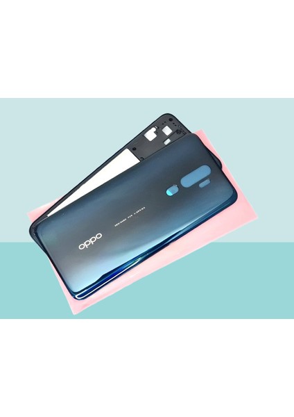 Oppo A5 2020 Uyumlu Full Kasa Arka Kapak Batarya Kapağı - Yeşil