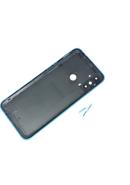 Oppo Realme C3 Uyumlu Full Kasa Arka Kapak Batarya Kapağı - Mavi fiyatları