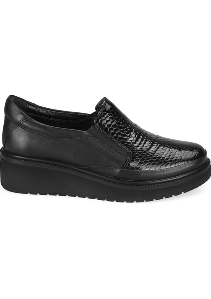 Dinoran Siyah Kadın Deri Günlük Ayakkabı fiyatları