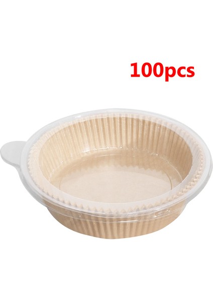 Gerçek Renk 100 Adet Tarzı Mutfak Pişirme Için Air Fryer Buharlı Liner Fırın Yağ Kağıtları Non-Stick Pişirme Sepeti Matı Barbekü Mutfak Eşyaları (Yurt Dışından)