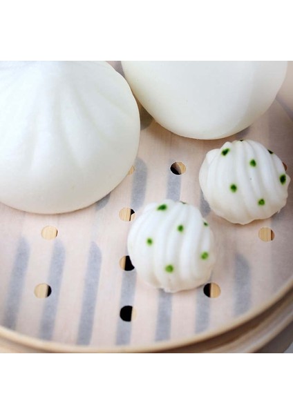 20CM Tarzı Yuvarlak Yapışmaz Buharlı Kağıtlar Bambu Buharlı Dim Sum Kağıtları - Evde Kullanılan Mutfak Araçları Için (Yurt Dışından)