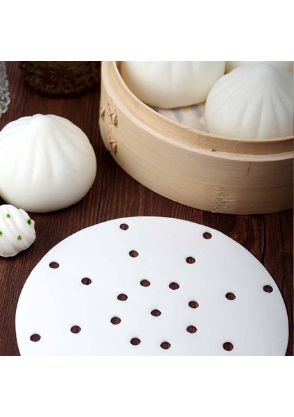 20CM Tarzı Yuvarlak Yapışmaz Buharlı Kağıtlar Bambu Buharlı Dim Sum Kağıtları - Evde Kullanılan Mutfak Araçları Için (Yurt Dışından)