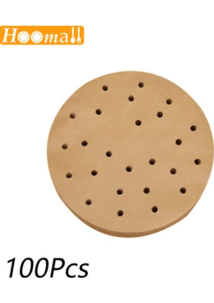 23 cm Kahverengi-R Stili Hava Fritözü Liner Kare Hava Fritözü Kağıt Inç Tek Kullanımlık Fırın Kağıtları Delikli Pergament Kağıtlar Buhar Matı (Yurt Dışından)