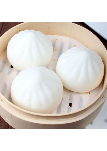 25CM Tarzı Yuvarlak Bambu Buharlı Kağıt Hava Fritözü Buharlı Tabaklar Delikli Ahşap Hamuru Kağıtları Yapışmaz Buharlı Mat Mantı Pişirme Matı (Yurt Dışından)