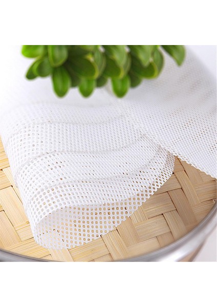 40CM Tarzı 1 Adet Yeniden Kullanılabilir Yuvarlak Mantı Matı Buharlı Kağıt Silikon Buharlı Olmayan Yapışmaz Pedler Fırın Pastacılık File Mat Pişirme Araçları (Yurt Dışından)