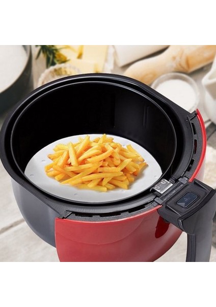 A2 Stili Mutfak Için Hava Fritözü Buhar Tabakaları Premium Delikli Odun Hammaddeli Kağıtlar Yapışmaz Pişirme Sepeti Mat Fırın Araçları (Yurt Dışından)