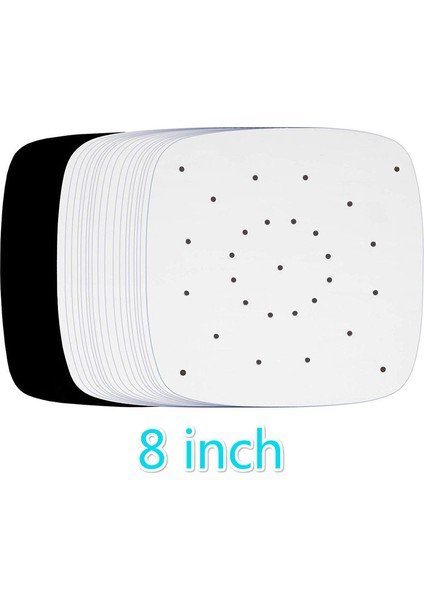 No.17 Stili Fırın Silikon Yağı Anti Yapışkan Buhar Tencere Ped Hava Fritözü Linerleri 6 Adet Bambu Linerler Premium Silikon Kağıt Bambu Buhar Tenceresi Için (Yurt Dışından)