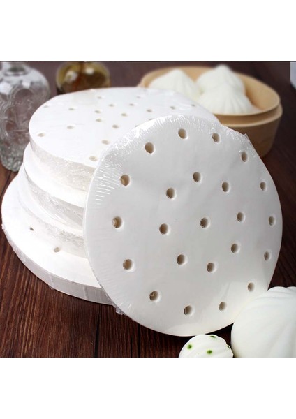 Bir Stil Bambu Buharlı Tabak Dim Sum Kağıt Yapışmaz Restoran Kağıdı Linerler Buharlı Mat Mutfak Pişirme Araçları cm (Yurt Dışından)