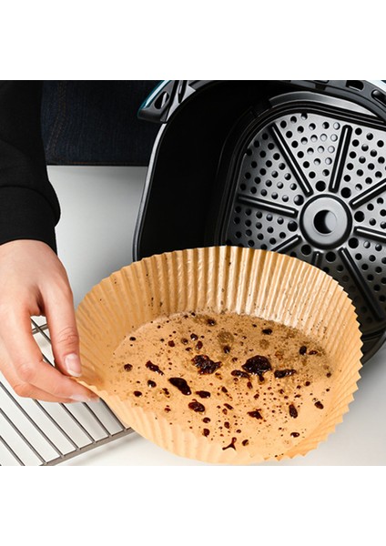 D Stili Hava Fritezi Kağıt Liner Yapışmaz Mat Selüloz Buharlı Yuvarlak Kağıt Liner Tek Kullanımlık Ahşap Selüloz Yağlı Kağıt Mat Mutfak Malzemesi Adet (Yurt Dışından) indirimleri