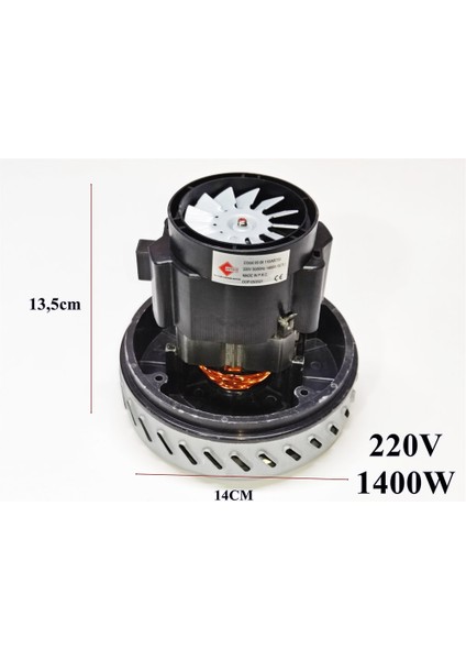 Artiko 1400W RB50 Tekfan Badralı Süpürge Motoru- modelleri