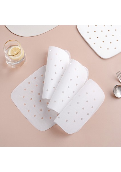 Yuvarlak 23CM Tarzı Hava Fritözü Liner Kare Hava Fritözü Kağıt Inç Tek Kullanımlık Fırın Kağıtları Delikli Pergament Kağıtlar Buhar Matı (Yurt Dışından) indirimleri