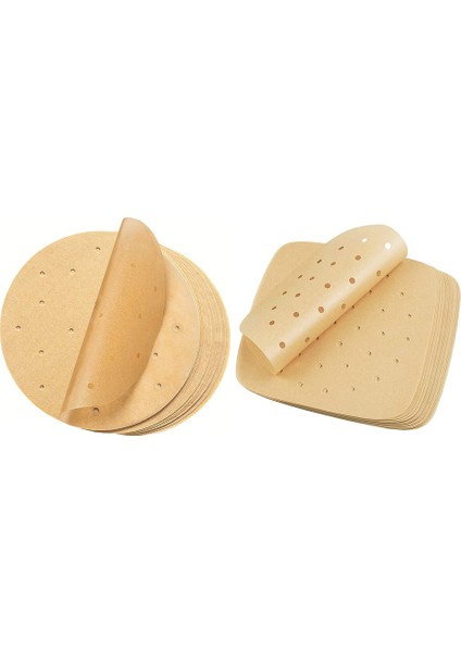 Yuvarlak 8ınch Tarzı Delikli Silikon Yağ Kağıdı Doğal Renk Fırın Matı Böreklik Ped Non Stick Buharlı Hava Fritözü Kağıdı (Yurt Dışından) fiyatları