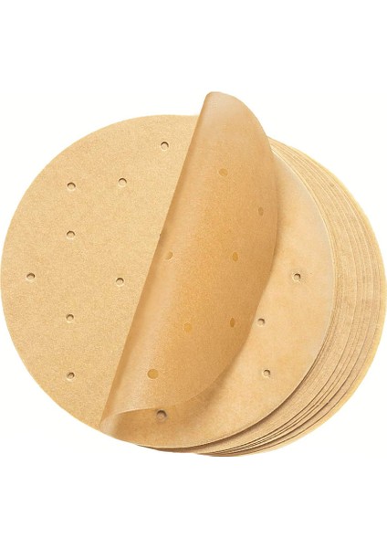Yuvarlak 8ınch Tarzı Delikli Silikon Yağ Kağıdı Doğal Renk Fırın Matı Böreklik Ped Non Stick Buharlı Hava Fritözü Kağıdı (Yurt Dışından) modelleri