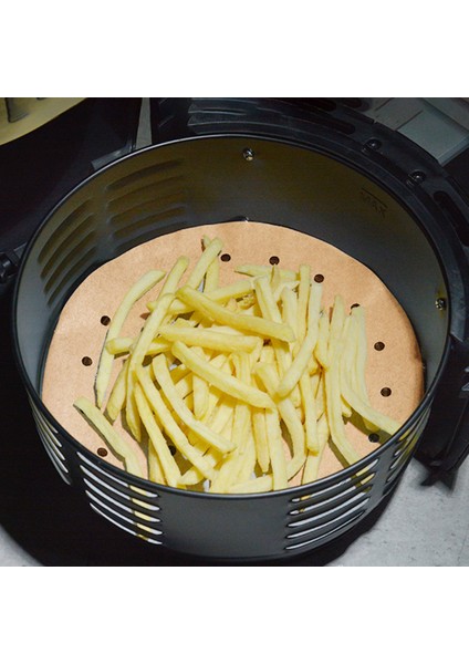 Yuvarlak 8ınch Tarzı Delikli Silikon Yağ Kağıdı Doğal Renk Fırın Matı Böreklik Ped Non Stick Buharlı Hava Fritözü Kağıdı (Yurt Dışından) fırsatları