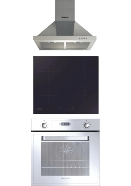 Elektrikli Renkli 3'lü Ankastre Set (HCH6MXTK-HH64CCB-3051W)