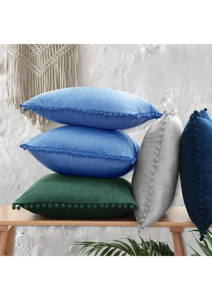 2 Adet Ponponlu Dekoratif Kırlent Kılıfı indirimleri