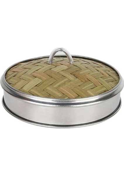 5 Kapak Stili Bambu Gıda Buharlı Pişirici Paslanmaz Çelik Bantlama Kapaksız Buhar Sepeti Mantı, Dim Sum Sepeti Pişirici Mutfak Aleti (Yurt Dışından)